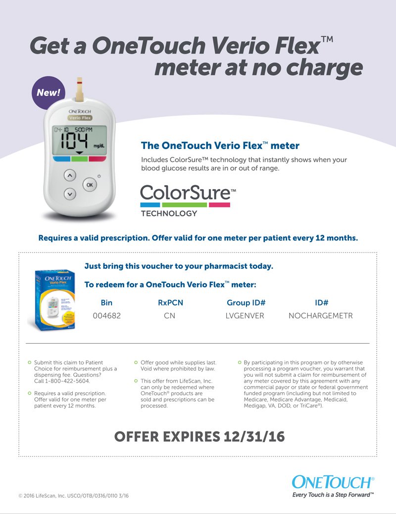 free onetouch meter voucher