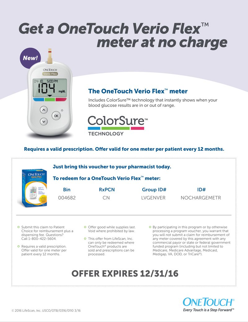 No Charge Meter Coupon Spring 2016 Issue CDiabetes Online