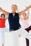 woman in exercise class