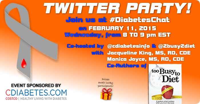 #DiabetesChat Twitter Party February 11, 2015 Transcript