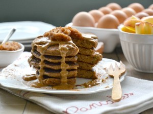 Apples and Peanut Butter Pancakes