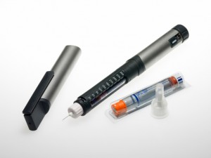 Insulin injection pen and insulin ampoule