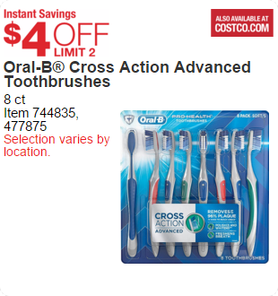 Oral-B® Cross Action Advanced Toothbrushes
