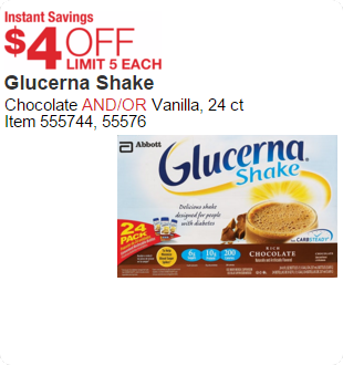 Glucerna Shake  Chocolate AND/OR Vanilla, 24 ct